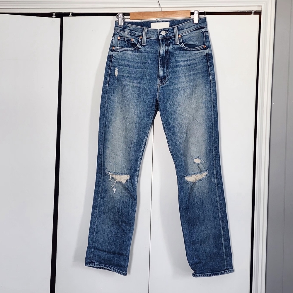 Mother Blue High Rise Ryder Jeans